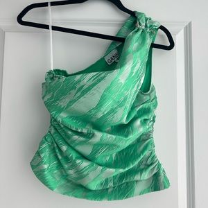 Ganni green tank
